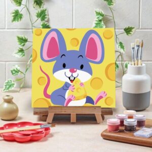Malování podle čísel pro děti - myška