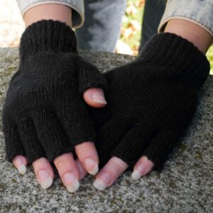 Bezprsté rukavice - černé