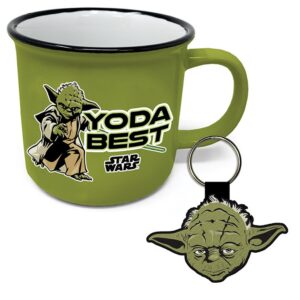 Hrnek a klíčenka Star Wars - Yoda Best