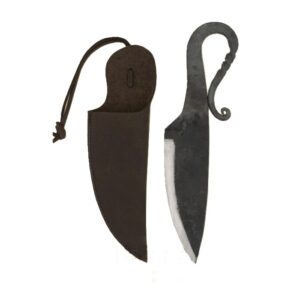 Kovaný nůž s pouzdrem - raný středověk