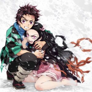 Plakát Demon Slayer - Tanjiro & Nezuko Snow