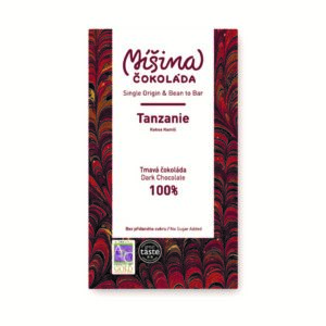 Míšina čokoláda Tmavá čokoláda 100% Tanzanie