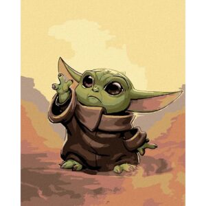 Malování podle čísel The Mandalorian - Baby Yoda