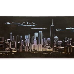 Li-Go "New York" světelný obraz 120x50cm provedení povrchu: dub B