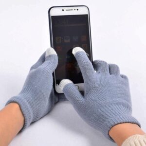 Rukavice pro smartphony - šedé