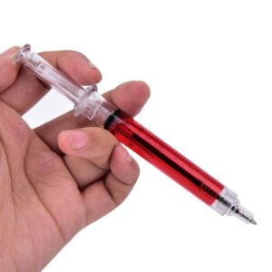 Stříkačková propiska - červená