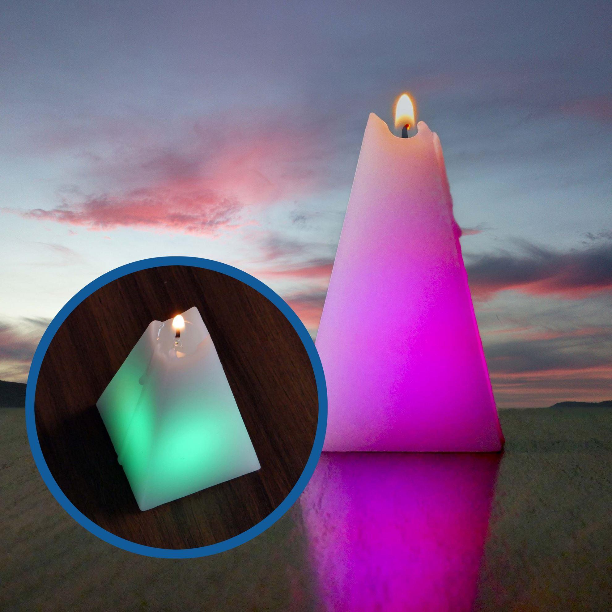Kouzelná svíčka - čtyřstěnná pyramida