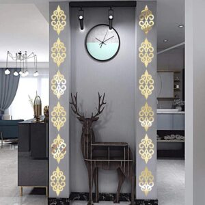 Zrcadlové samolepky ornamenty 10 ks - zlaté