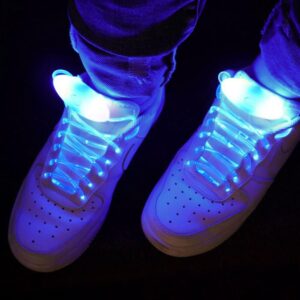 LED svítící tkaničky - modré