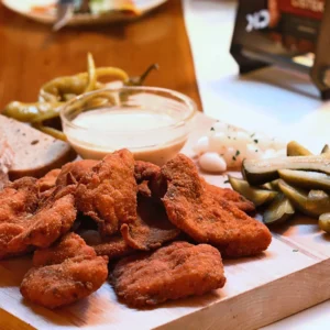 0,5 kg až 2 kg kuřecích řízečků i s přílohami a dipem