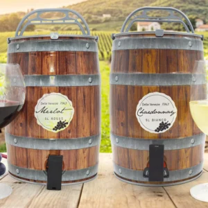 Znovuplnitelné 5l soudky vína i v dárkovém balení