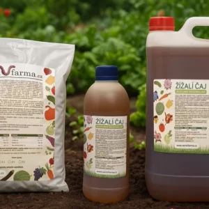 Žížalí čaj a vermikompost pro podporu růstu rostlin