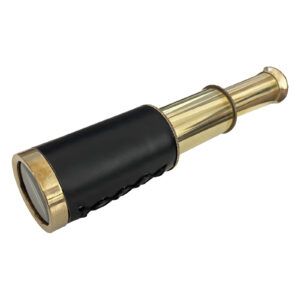 Skládací dalekohled v koženém obalu