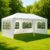 Zahradní párty stan 3×6 m bílý s okny a zipem a PE plachtou