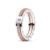 PANDORA Signature dvoubarevný prsten Logo a pavé 48